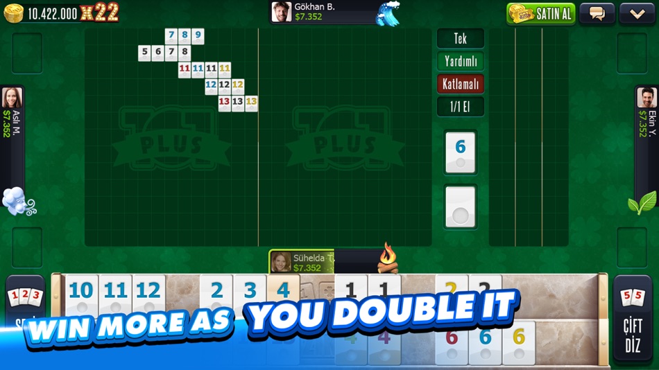 #6. 101 Okey Plus Rummy Board Game (iOS) Bởi: Zynga Inc.