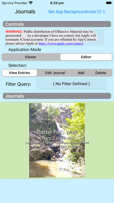 Screenshot 3 of Shared Journals App