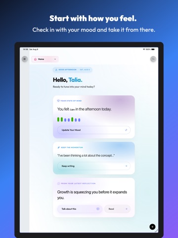 MoodRover: AI Journal & Mood iPad screenshot