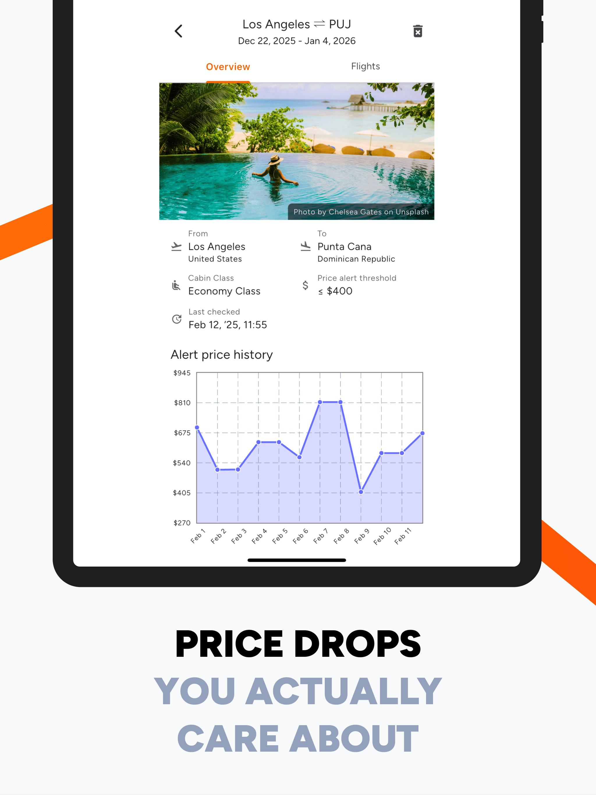 Airfare Alerts: Price Tracker