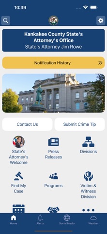 Kankakee Co. State's Attorney iPhone screenshot