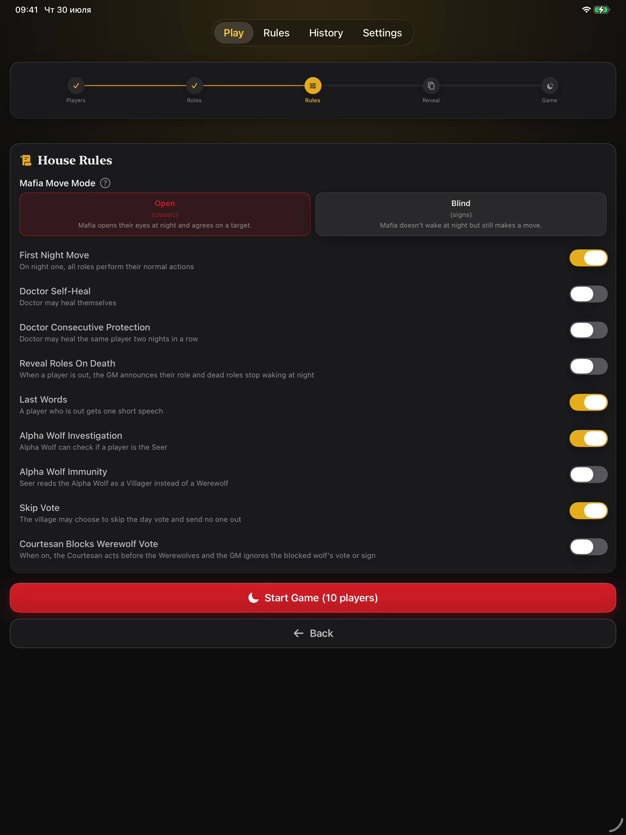 Mafia Nights — Game Master screenshot 11