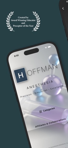 Hoffman Anesthesia iPhone screenshot