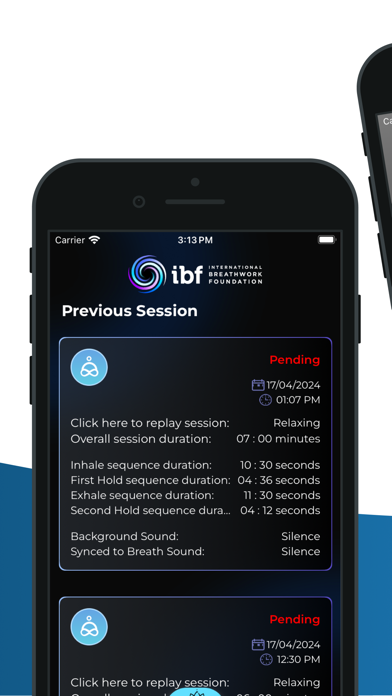 Screenshot #3 pour IBF Breathing App