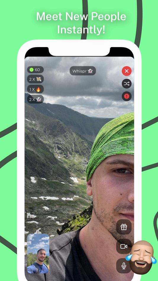 #3. Whispr - Video Calls and Q&A (iOS) 由: Codeframe