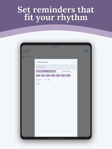 Calm Reminders & Journal iPad screenshot