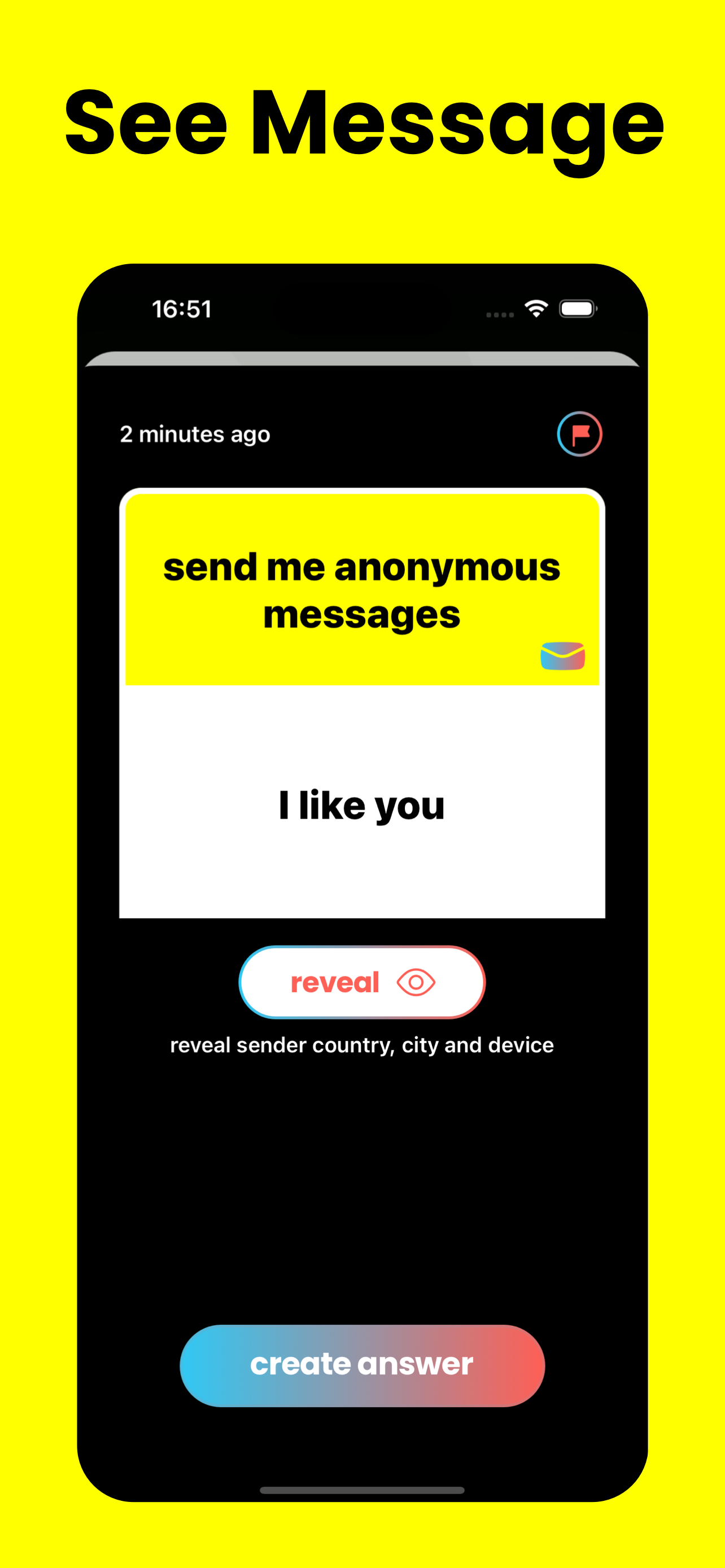 Shadowchat - Anonymous Message