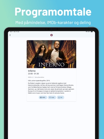 Tvtjek - Dansk TV-Guide iPad screenshot