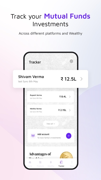 Wealthy: Stocks & Mutual Funds Screenshot