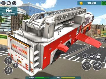 Fire Truck Flying Car iPad screenshot