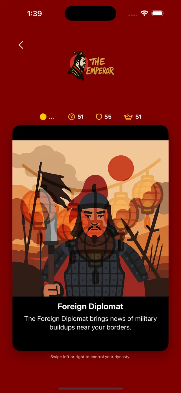 #1. The Emperor's Dynasty (iOS) By: Alex Lee