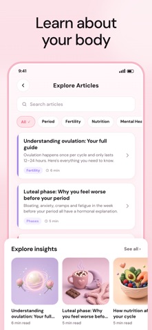 Gloz: Cycle & Period Tracker Screenshot 8 of 10