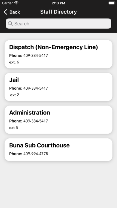 Jasper County Sheriff TX Screenshot