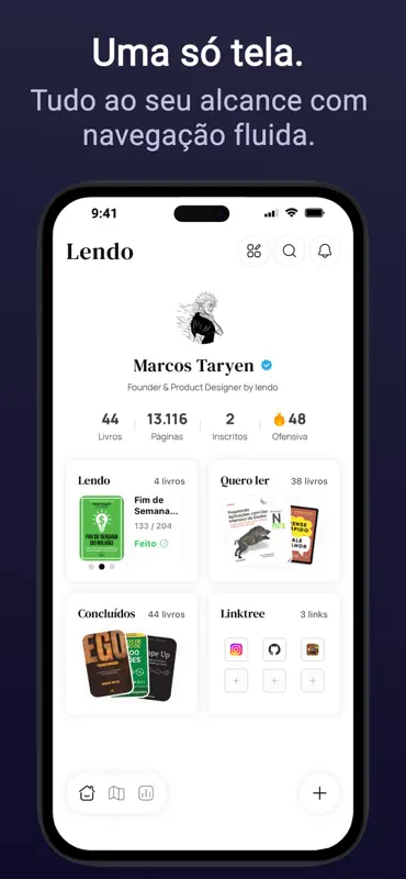 Lendo - Registre sua leitura screenshot 1 of 5