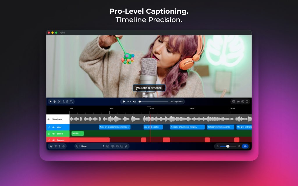 Fuse Caption Studio Mac App Review