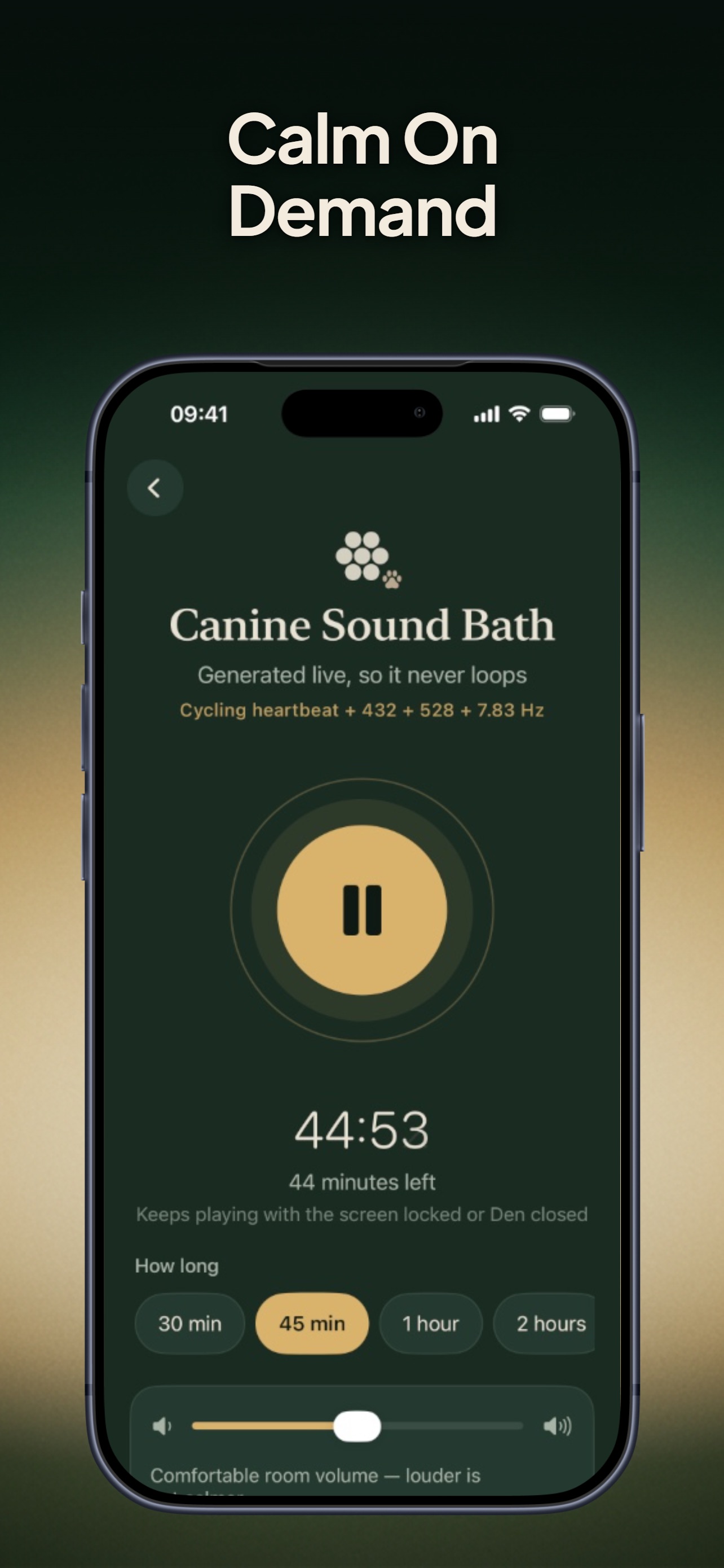 Screenshot 1 of Den: Calm Sounds for Dogs