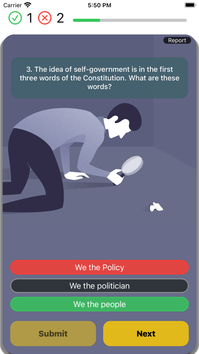 US Citizenship Practice 2025 Screenshot
