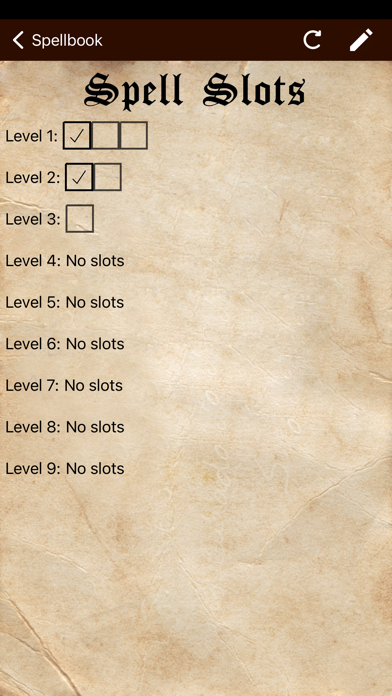 D&D Spellbook 5e screenshot