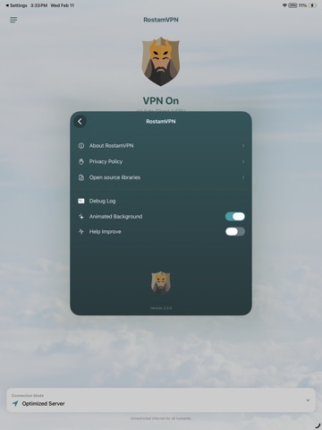 RostamVPN - Unlimited Fast VPN ipad screenshot 3