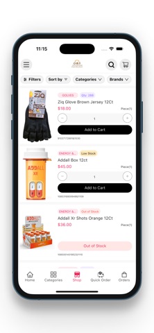 GNS Wholesale B2B screenshot