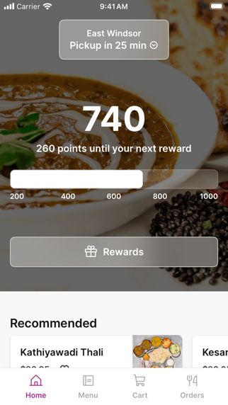 Kesar’s-An Indian Thali app screenshot