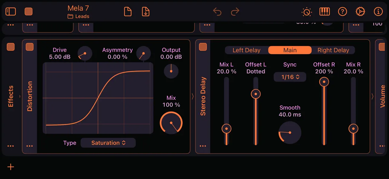 Screenshot #3 pour Mela – AUv3: Synth, FX, MIDI