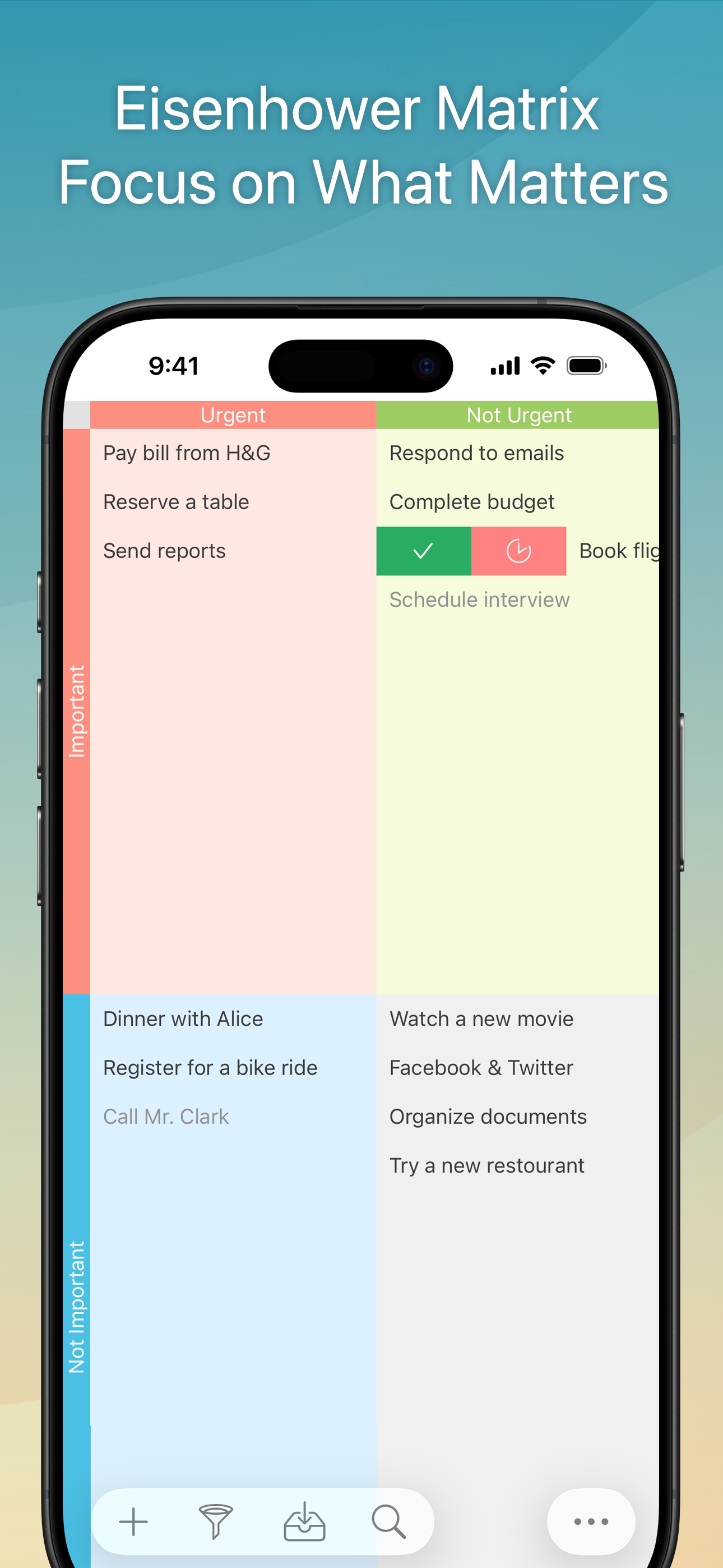 Focus Matrix – Task Manager