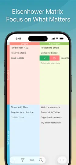 Focus Matrix – Task Manager iPhone Ekran Görüntüsü 1