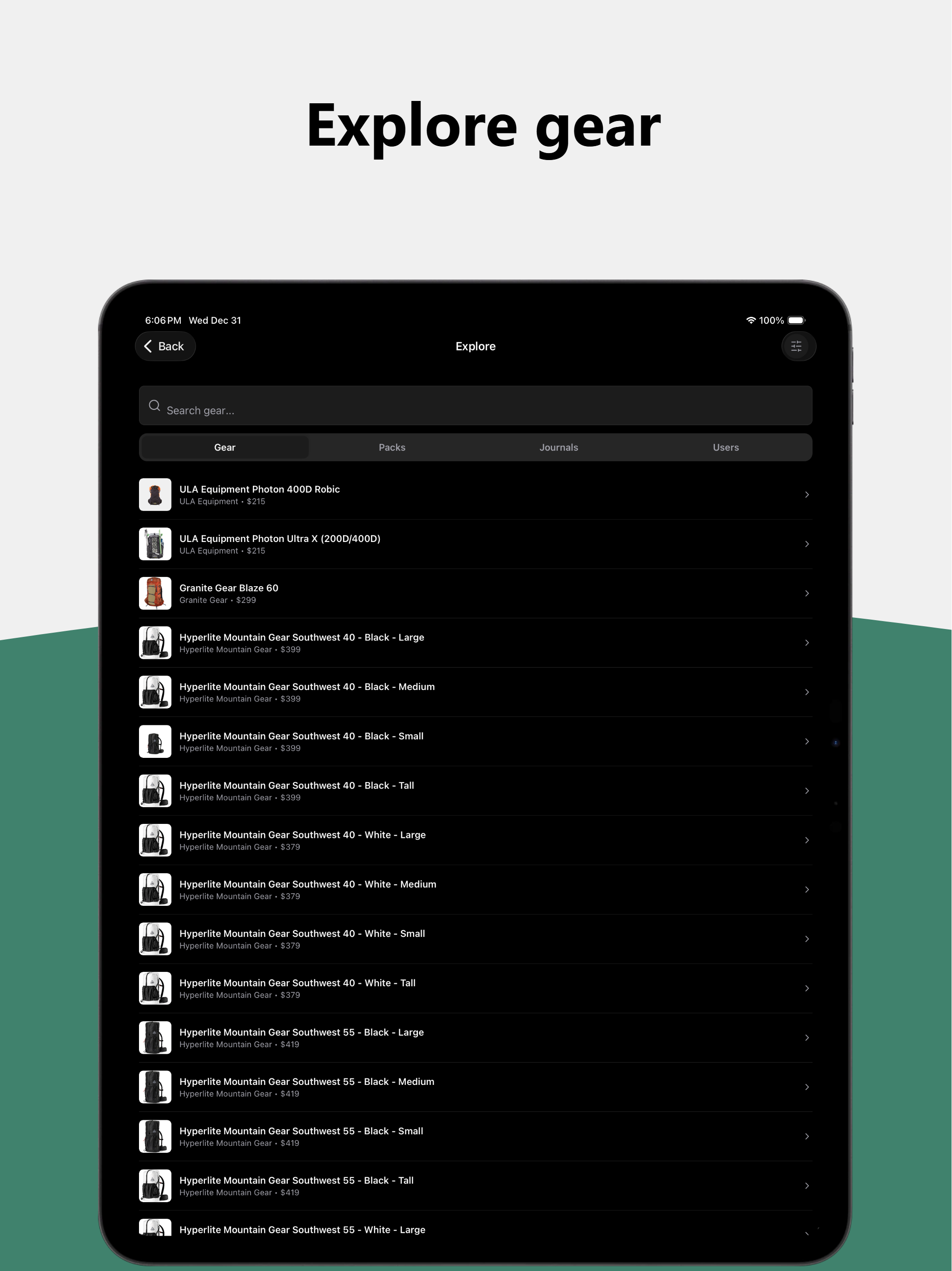 Basepack: Packing Lists screenshot 9