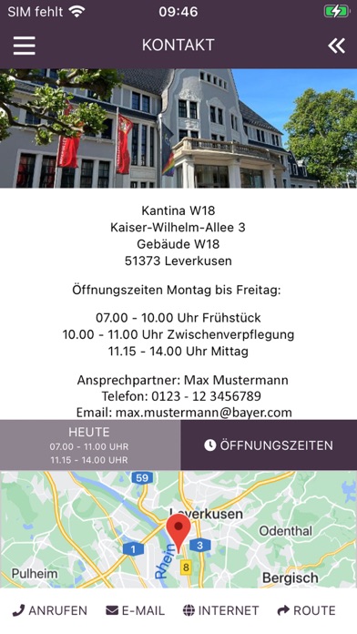 Bayer Gastronomie Screenshot