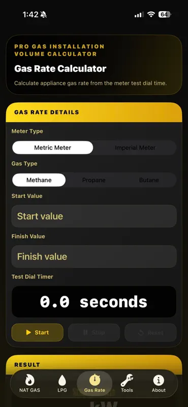 Pro Gas Volume Calculator screenshot 4 of 4