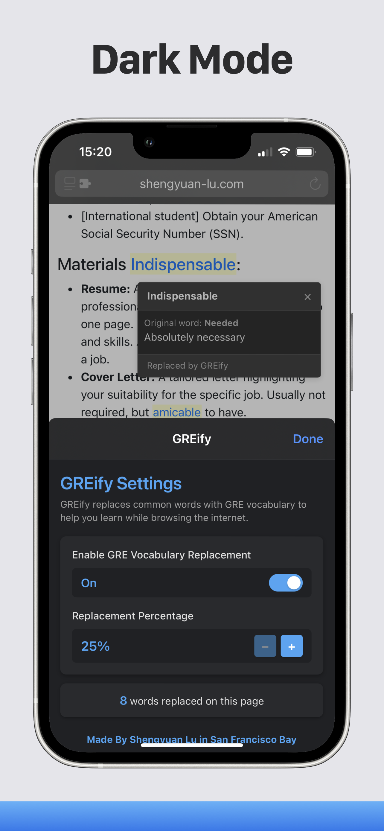 GREify: GRE Vocab Replacer