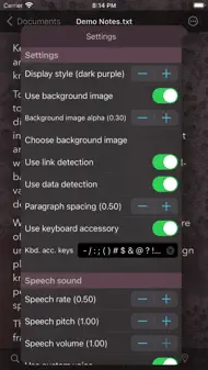 TelepaText - editor, speech iphone bilder 1