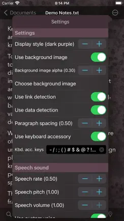 TelepaText - editor, speech iPhone image 2