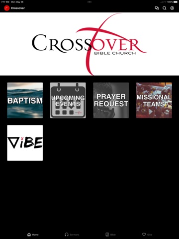 Crossover Bible Church iPad screenshot