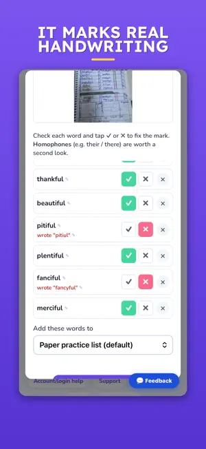 Spelling.live: Handwriting screenshot 1