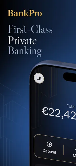 BankPro - Private Digital Bank screenshot 1