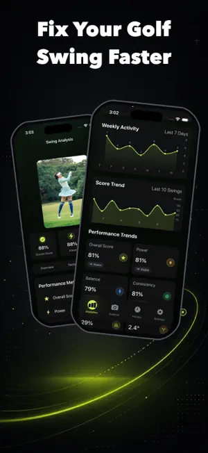 Golf Swing Analyzer: SwingX AI screenshot 1