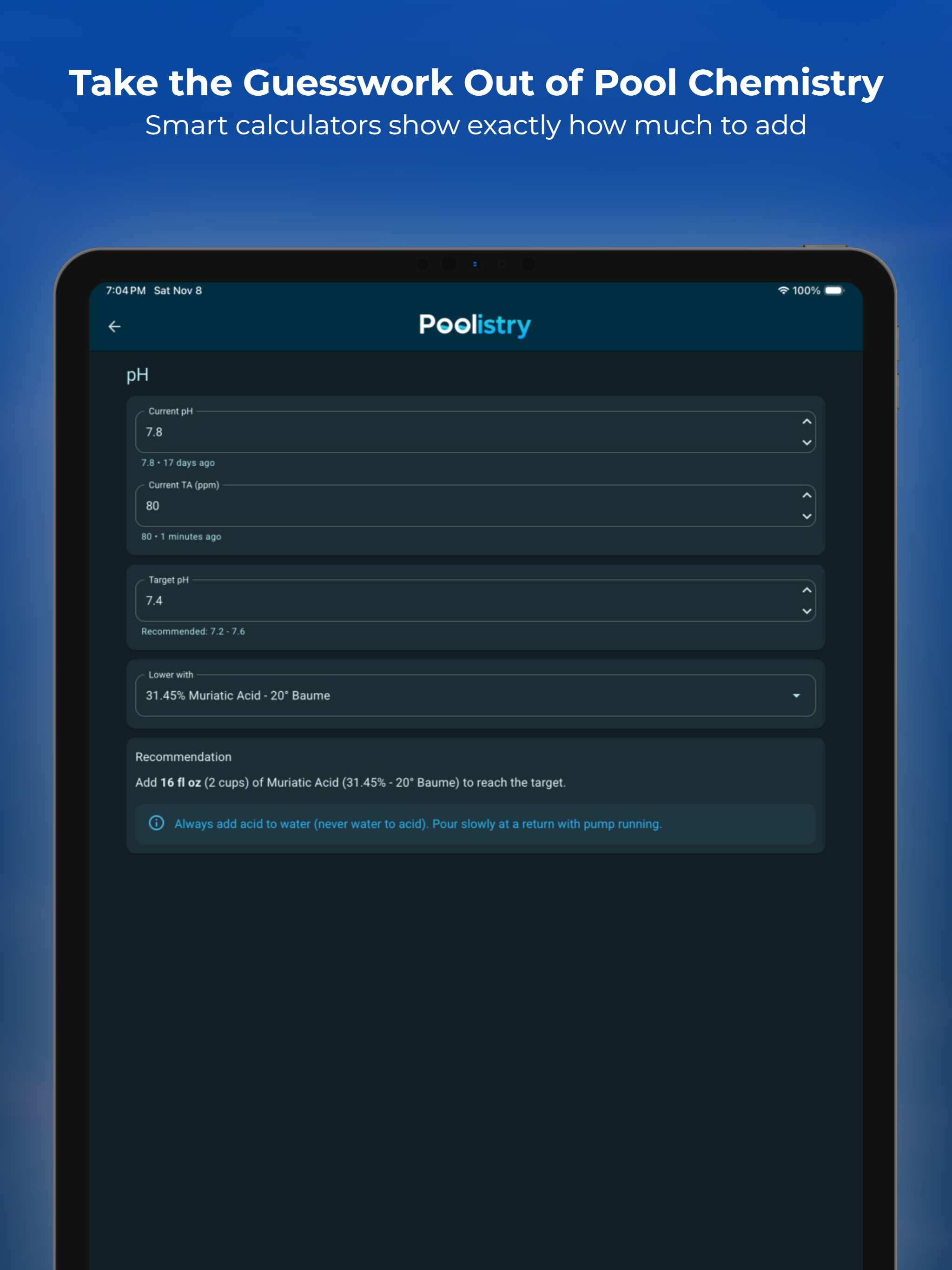 Poolistry: Pool Calculator screenshot 13