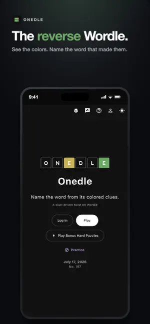 Onedle - One Guess Word Game screenshot 1