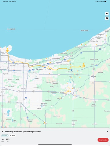 Indiana Dunes Tourism iPad screenshot