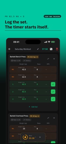 Kiptly: Gym Workout Tracker Screenshot 1 of 10