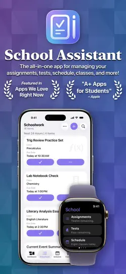 Captura de pantalla de School Assistant – Planner en iPhone 1