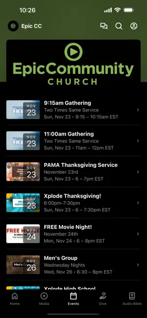 Epic Church Portland MI screenshot 3