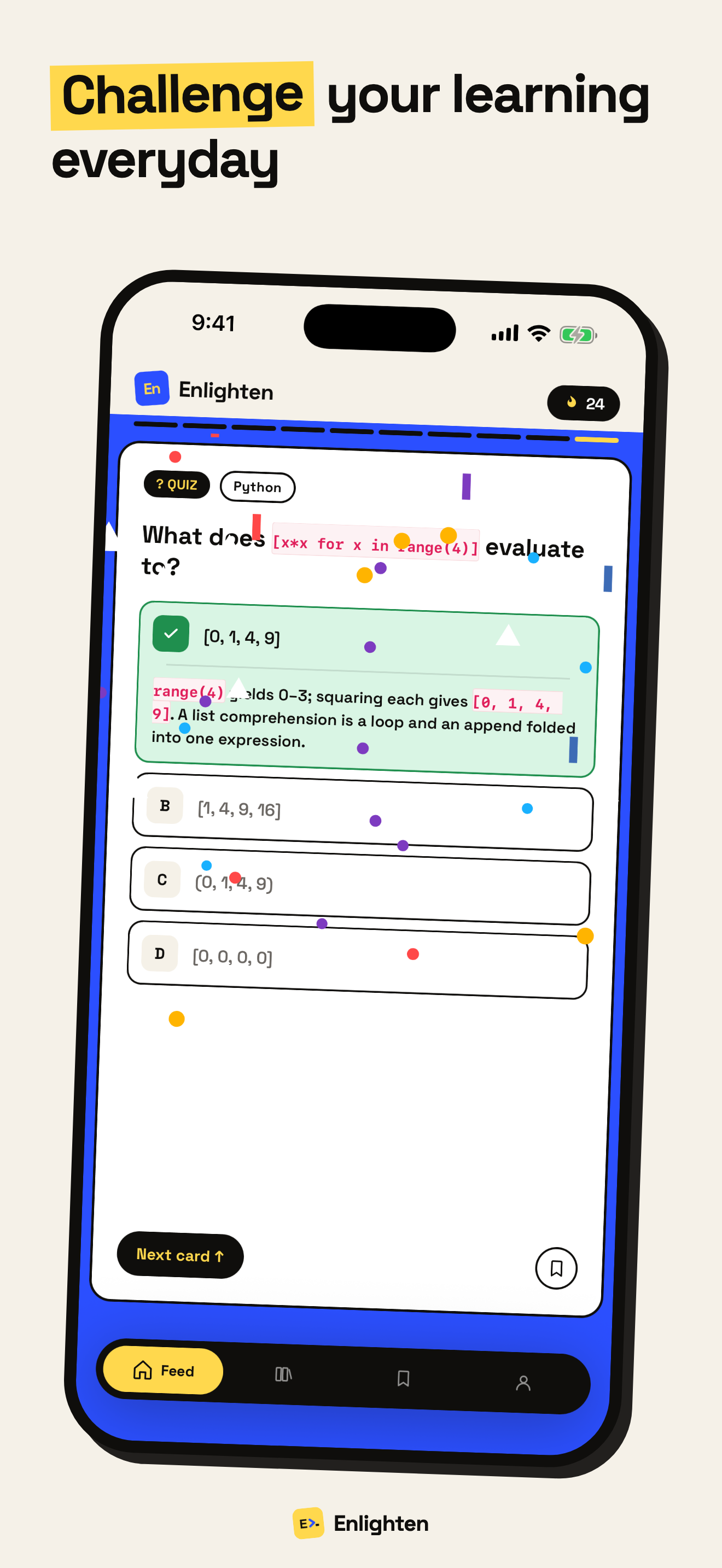 Enlighten - Swipe and Learn! screenshot 2