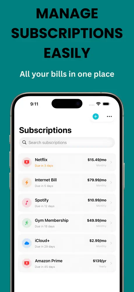 BillPeek screenshot 2