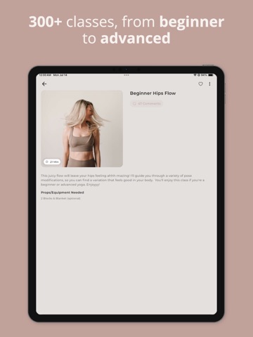 Yoga+ by Mary iPad screenshot