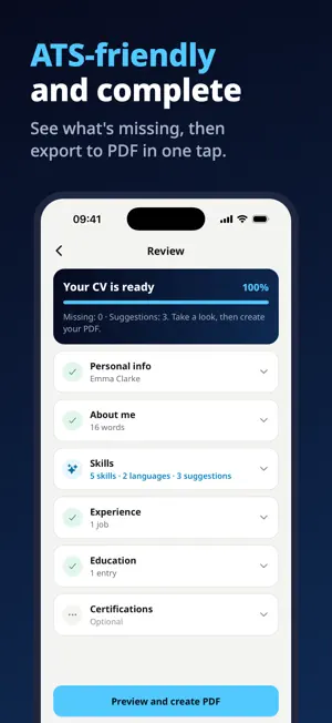 AutoCV: AI Resume Builder screenshot 4