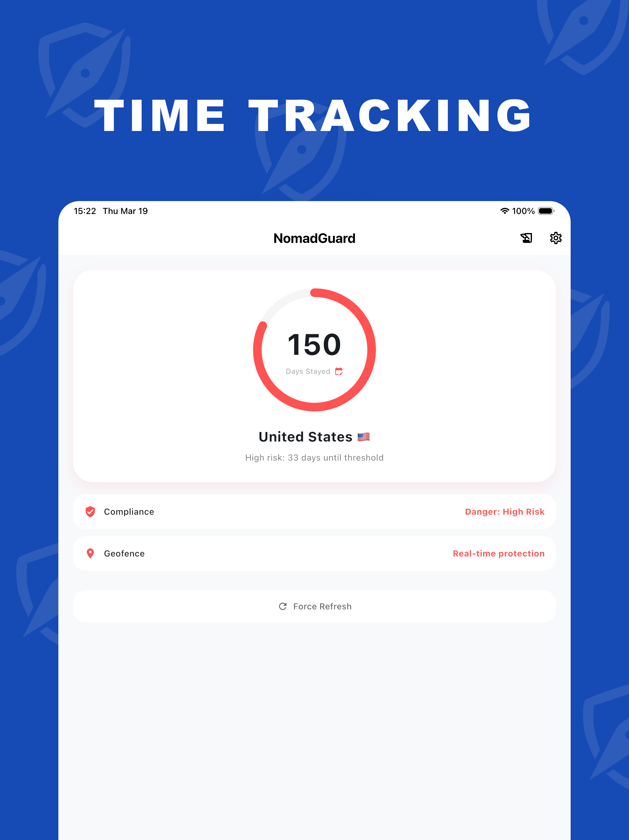 NomadGuard:183-Day Tax Tracker