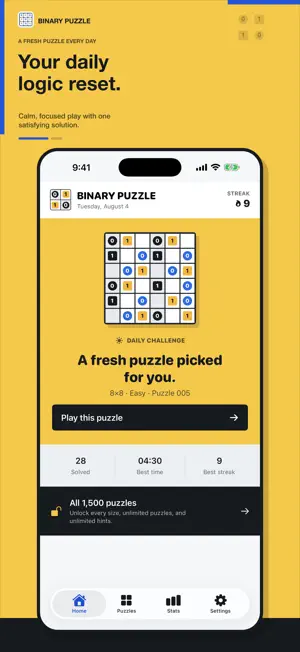 Binary Puzzle: Logic Game screenshot 1
